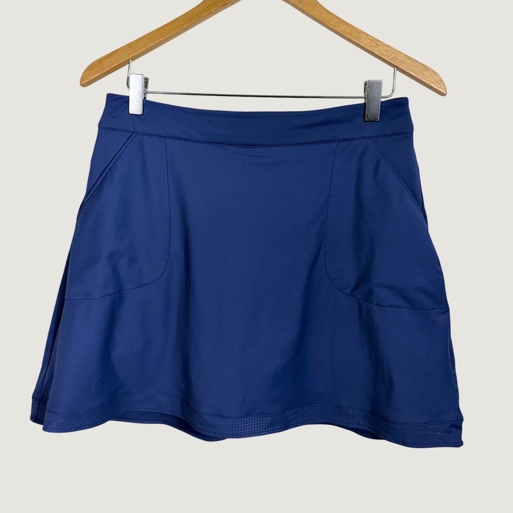 Peter Millar Skort Women S Blue Performance Golf Tennis Athletic UPF 50+ Pocket